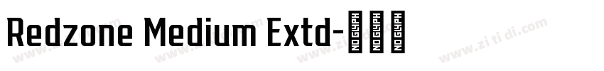 Redzone Medium Extd字体转换